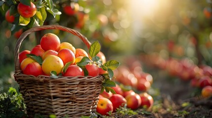 planted fruit trees, fruit basket sunshine