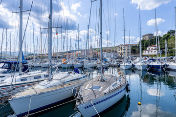 Fototapeta premium Yacht port in Trieste