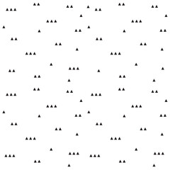 Seamless geometric black and white pattern.  Background with triangles.