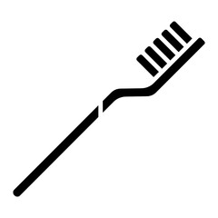 Illustration of Toothbrush Glyph Icon