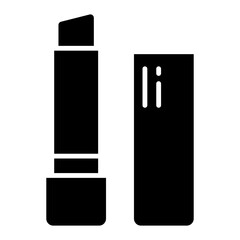Illustration of Lip Balm Glyph Icon 