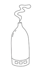 Aroma diffuser electric device vector sketch
