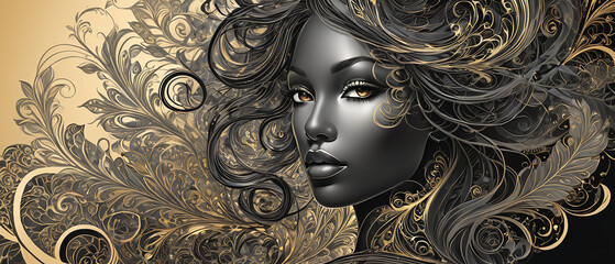 Mystery of gold and black