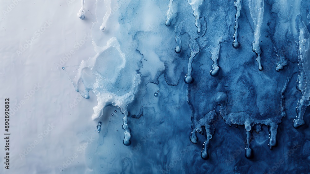Aufkleber a mesmerizing blue abstract artwork showcasing distinctive patterns and textures, creating a sense o