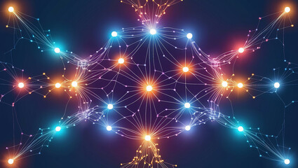 A visually stunning representation of a neural network