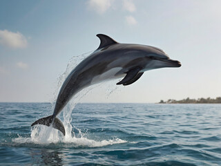 Fototapeta premium close up dolphin
