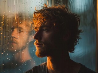 A photographer experimenting with depth of field in a portrait, blurring the background for emphasis