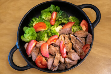 pork and broccoli