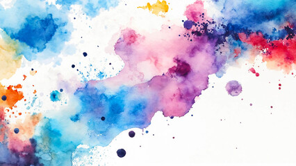Abstract watercolor graphics, 16:9, 300 dpi with copyspace