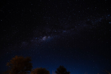 Atacama Desert. It is possible to observe the Milky Way Galaxy in the sky