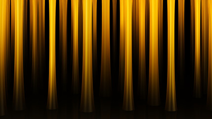 Yellow Lines Vertical Bars on Black Background, Abstract Image, Texture, Pattern Background, Wallpaper, Smartphone Cover and Screen, Cell Phone, Computer, Laptop, 9:16 and 16:9 Format