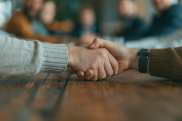 Obraz premium handshake between two people