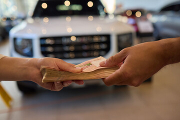 Car Purchase Transaction involves the exchange of money for the car and handing over of car keys