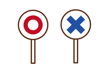 マルバツイラスト