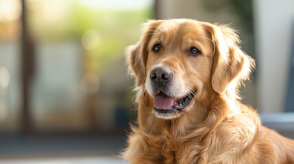 Portrait of a golden retriever - the world's best dog