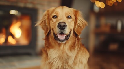 Portrait of a golden retriever - the world's best dog
