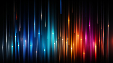 Colorful Lines Vertical Bars on Black Background, Abstract Image, Texture, Pattern Background, Wallpaper, Smartphone Cover and Screen, Cell Phone, Computer, Laptop, 9:16 and 16:9 Format