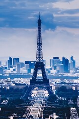 Obraz premium Amazing view of Paris with the Eiffel tower