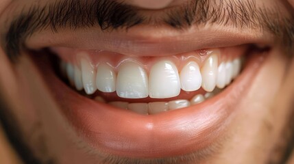 Obraz premium Close up photo of a perfect smile