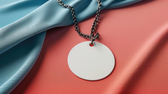 Blank white price tag with string mockup
