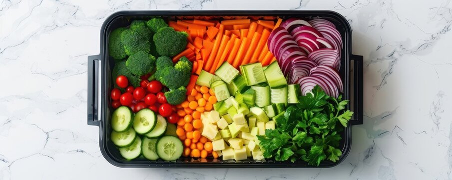 Augmented reality food shopping, holographic nutrition insights, futuristic retail experience - Powered by Adobe