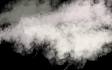 black background image of white clouds.