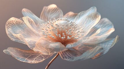 48. An enchanting 3D calliopsis with intricate petal patterns