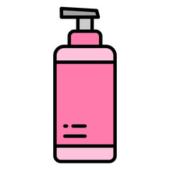 Illustration of Shampoo Filled Icon . Vector Design