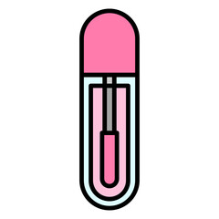 Illustration of Lip Serum Filled Icon . Vector Design