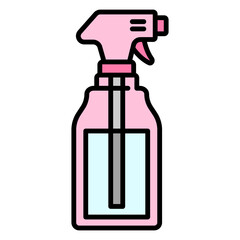 Illustration of Sprayer Filled Icon. Vector Design