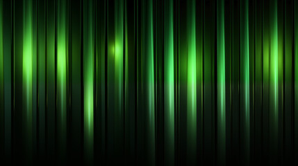 Green Lines Vertical Bars on Black Background, Abstract Image, Texture, Pattern Background, Wallpaper, Smartphone Cover and Screen, Cell Phone, Computer, Laptop, 9:16 and 16:9 Format