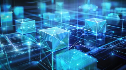 Fototapeta premium IoT Internet of Things, Internet network technology, digital software development, big data concept