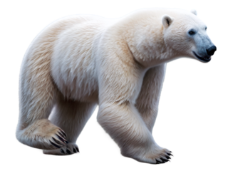 A 3D illustration of Bear isolated on transparent background ,representing a downtrend for stock market. Set index and financial growth and optimism concept .