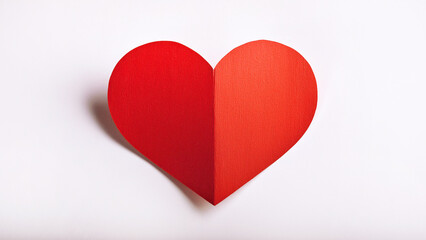 Corarón de papel rojo