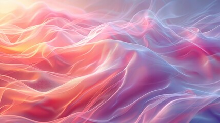 Fototapeta premium Abstract Flowing Waves of Pastel Colors