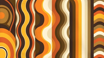 Vintage color co backgrounds and patterns from the 1970s