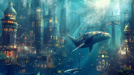 Underwater city life captured