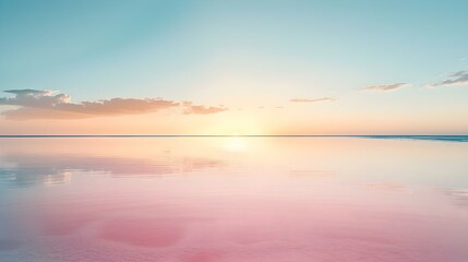 Obraz premium Tranquil minimalist landscape with smooth surface