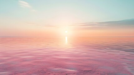 Obraz premium Tranquil minimalist landscape with smooth surface