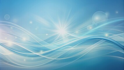 Soothing abstract background featuring gentle, curved lines in light blue, evoking feelings of peace and serenity against a soft, gradient blue backdrop.