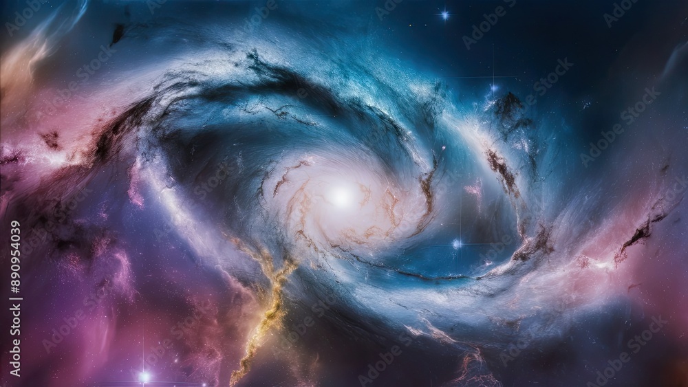 Sticker a-breathtaking-image-of-a-random-galaxy-with-a-vib-sidsy