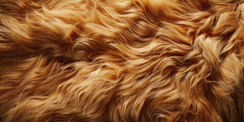 Naklejka premium A close-up shot of a dog's face with long, flowing hair