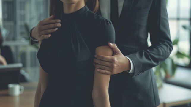 Workplace harassment - addressing the serious issue of inappropriate behaviour in the workplace, focusing on the impact on victims and the importance of creating a safe and inclusive workplace.