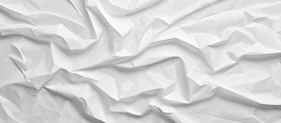 Obraz premium wrinkled fabric paper sheet white