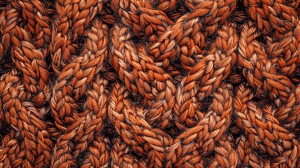 Seamless knitted wool texture in a cozy, warm tone