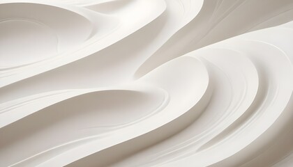 Clear Plain Shiny Soft Vintage Bokeh Cloudy Wave Like Geometric White Background or Texture