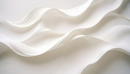 Obraz premium Clear Plain Shiny Soft Vintage Bokeh Cloudy Wave Like Geometric White Background or Texture