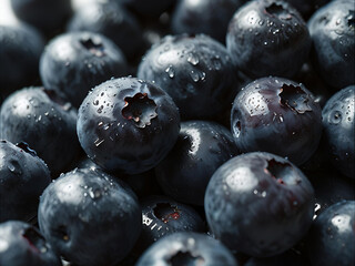 blueberries close up