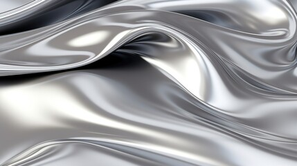 Abstract Silver Waves Texture