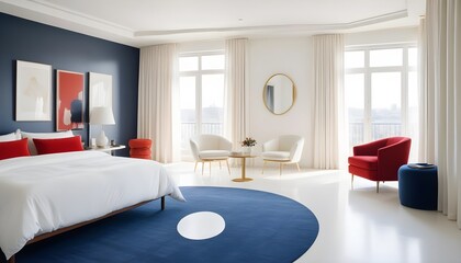 Fototapeta premium Photo interior modern design room 3d illustration